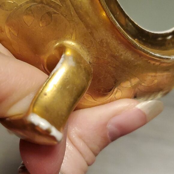 Vintage RARE Gold Sugar & Creamer Set - Picture 9 of 11